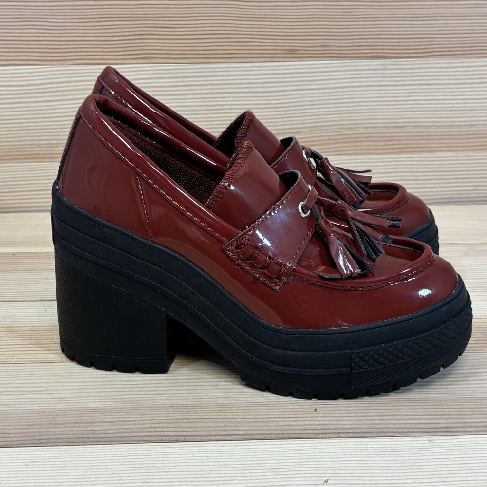 Converse Chuck 70 De Luxe Heel Loafer Platform Rotten Apple Womens SZ 7 A15522C